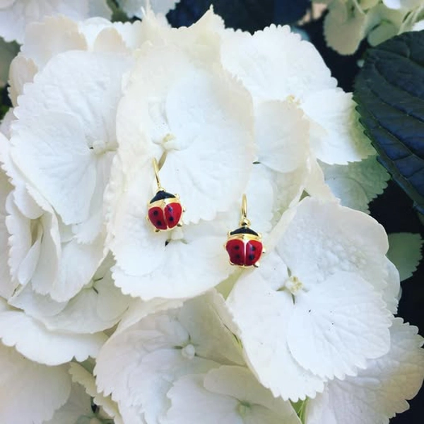 Orecchini coccinella